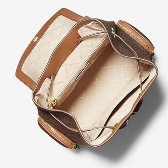 Brand new MICHAEL MICHAEL KORS Jet Set Large Logo Backpack - Picture 3 of 6